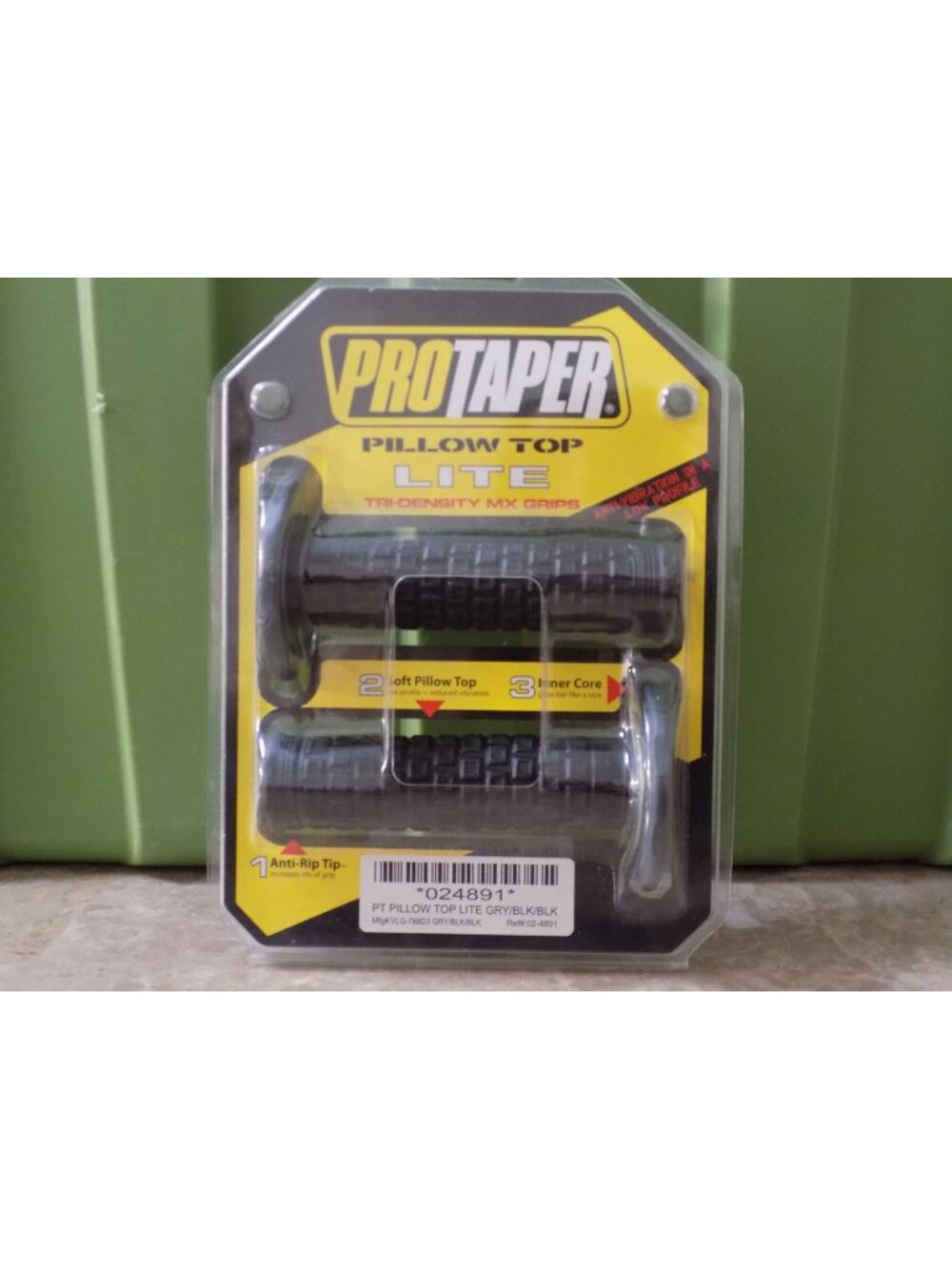 ProTaper Pillow Top Lite Tri-Density MX Grips (Gray/Black/Black